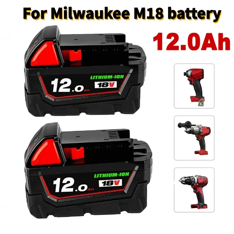 Original 18V 12.0Ah For Milwaukee M18 battery 48-11-1815 48-11-1850 2604-22 2604-20 2708-22 2607-22 power Tools Battery