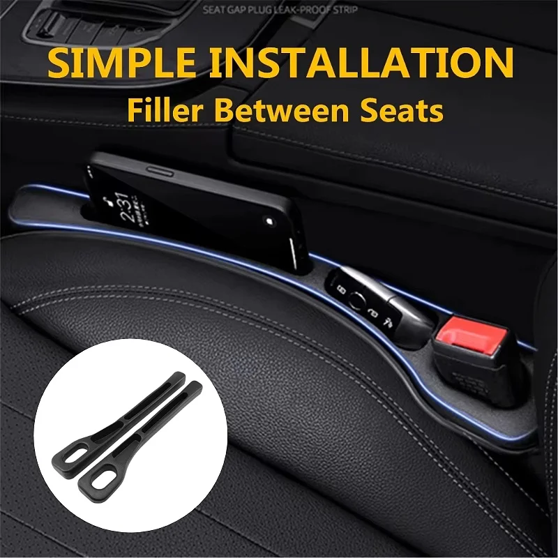 Car Seat Gap Filler Seat Gap Blocker 2PCS Auto Gap Stopper Universal Interior Accessories For SUV Sedan Hatchback Wagon MPV