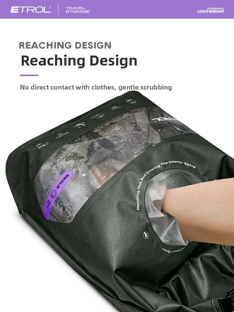 

ETROL Portable Waterproof Laundry Bag for Traveling And Busin Trips Hand Wa Underwear Storage Organizer Clothing Care Tools
