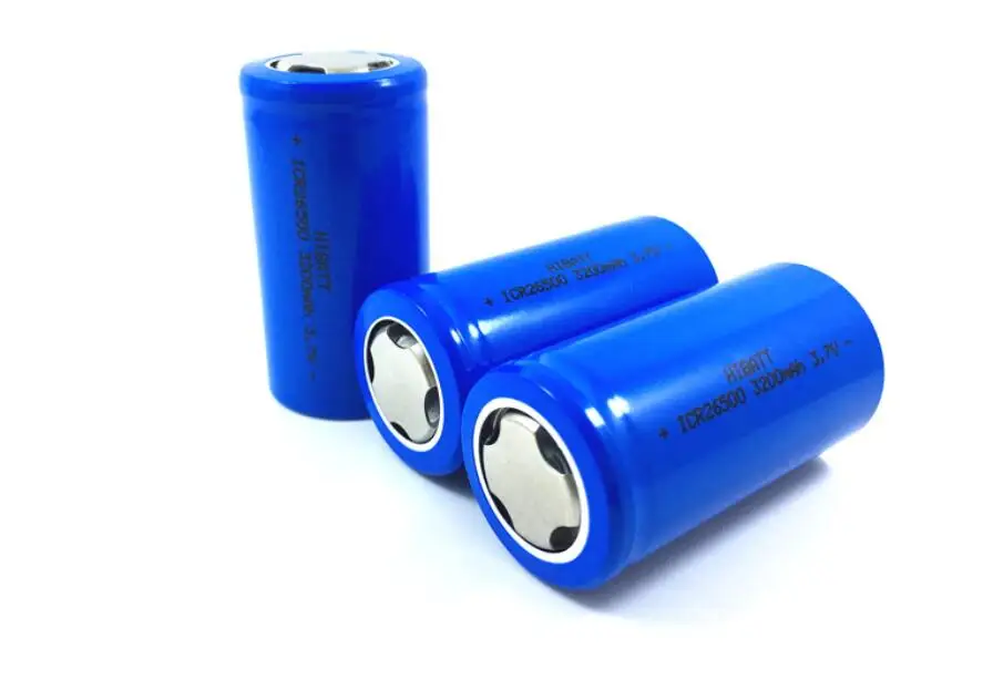 3.7V 26500 lithium ion rechargeable battery icr26500 3200mAh for LED flashlight torch electric razor shaver power tools