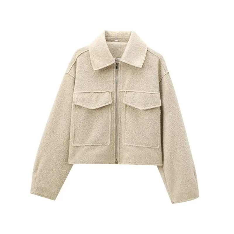 

Ins Style Autumn and Winter New Product Fashionable Woolen Short Jacket Women's High-end Casual Jacket