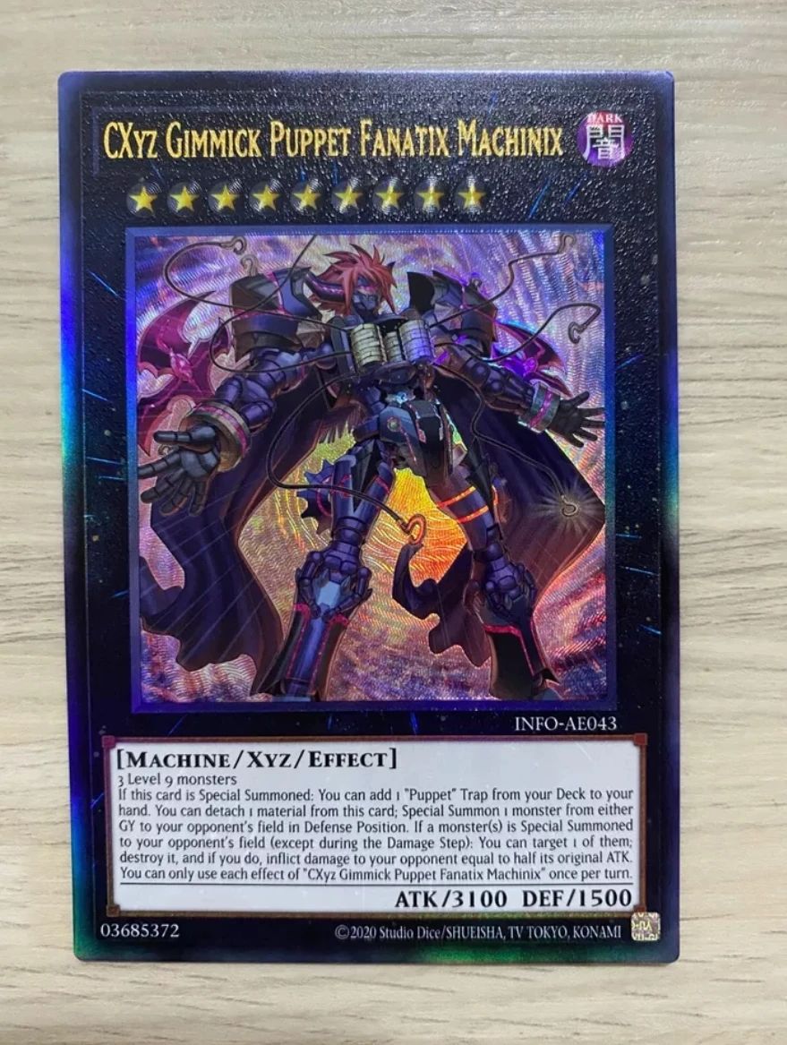 

Yugioh KONAMI Duel Monsters INFO-AE043 CXyz Gimmick Puppet Fanatix Machinix Ultimate Rare Asian English Collection Mint Card