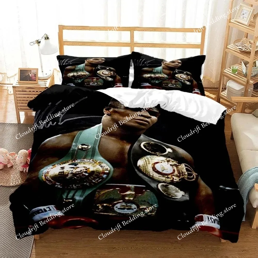 Mike Tyson Boxing Champion Bedding Set Boys Girls Twin Queen Size Duvet Cover Pillowcase Bed Kids Adult Home Textileextile