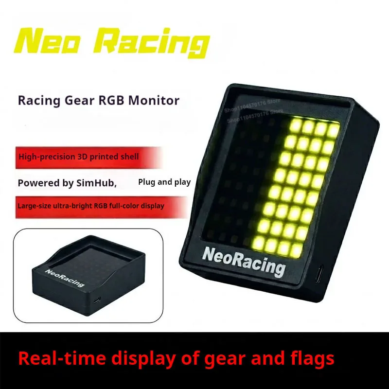 Panel de Instrumentos para Simulación de Carreras con Luz de Señalización, Indicador de Marcha, Compatible con Logitech G29 G27 Thrustmaster T300, para SIMAGIC MOZA FANATEC