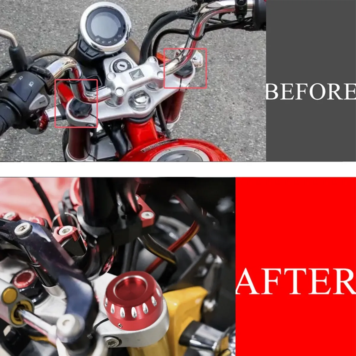 

Мотоциклетная верхняя крышка передней вилки, 2 шт., аксессуары, совместимые с Honda Grom125 Monkey 125 Dax125 MSX125 SF ﻿