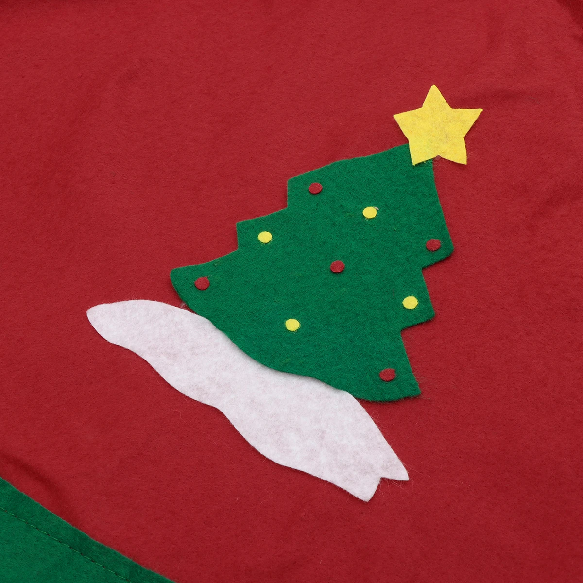 

86 Cm Christmas Tree Apron Skirt Pattern Felt Large Xmas Artificial Decorations Red