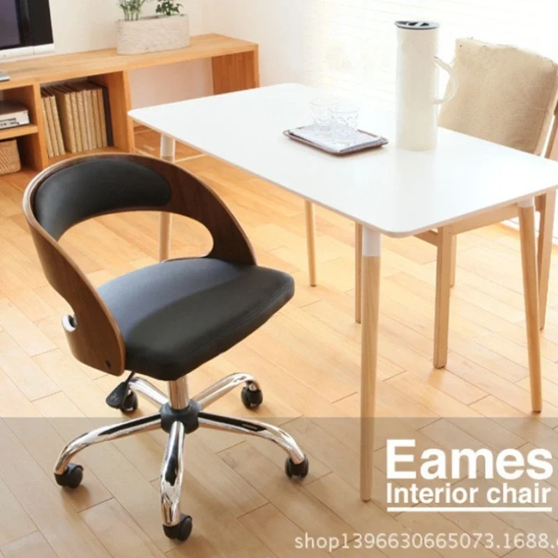 Multi-functional Art Computer Chair European Home Office Chair Student Chair Back Chair Swivel Chair Seat Solid Wood