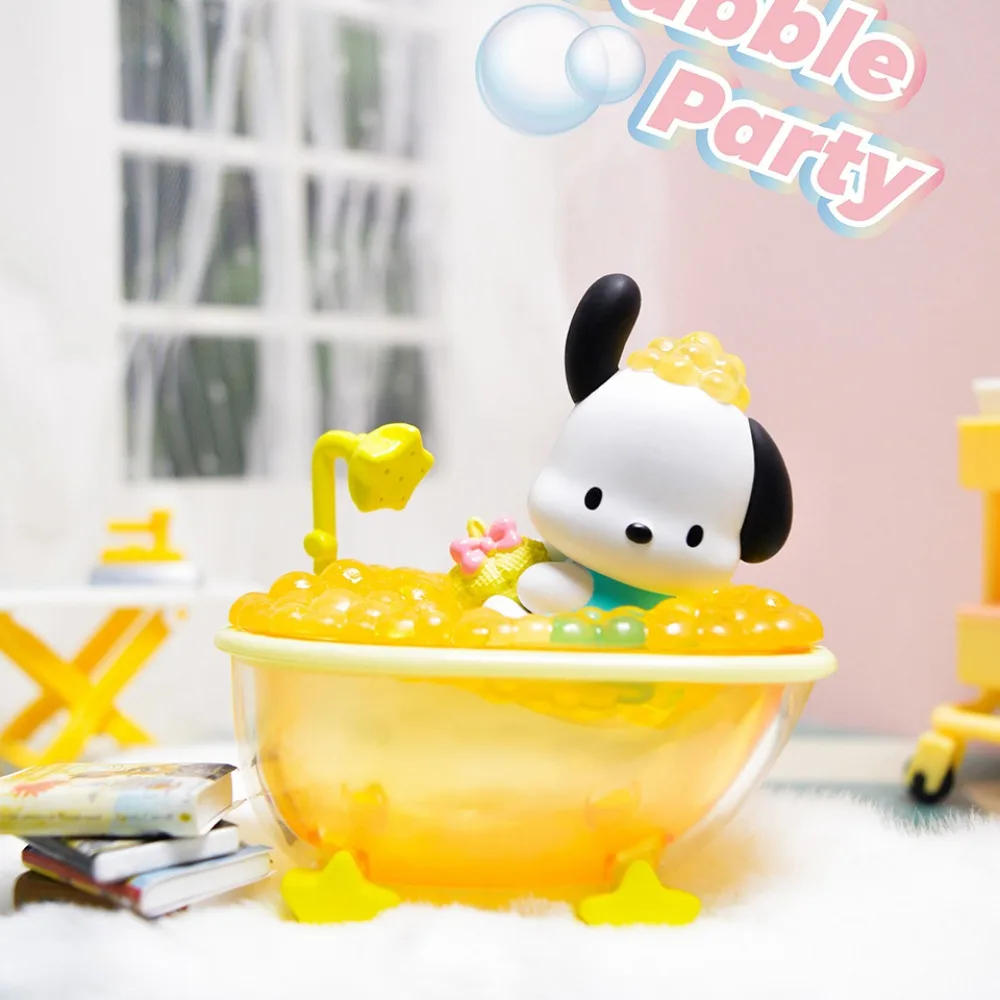 Sanrio Bath Bubble Series Kuromi My Melody Cinnamoroll Pochacco PomPomPurin Hello Kitty Dolls Blind Bag Decorative Ornament Toy