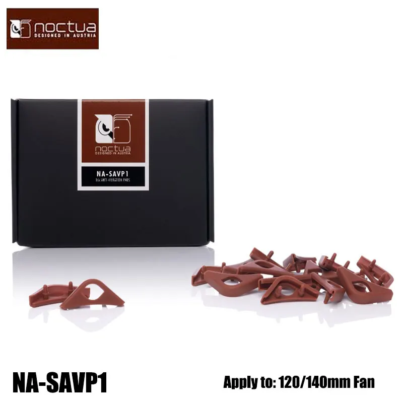 Noctua NA-SAVP1 Chromax Shockproof Pad Case Cooling Fan Silicone Bracket Sound-absorbing Shockproof Pad Set