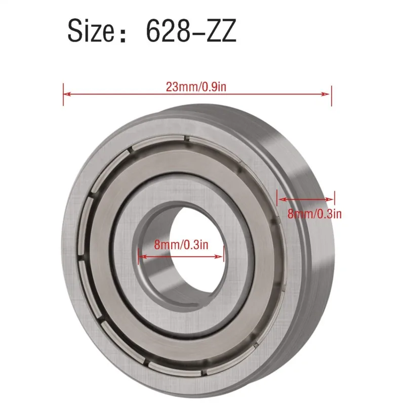 10pcs 628ZZ 628 628 2RS 8x24x8mm Miniature Deep Groove BALL BEARING 8*24 * * * * * * * 8 มม.