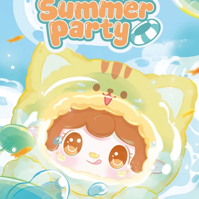 

News Authentic Meow Summer Party Series Trendy Play Blind Box Cute Backpack Pendant Collection Toys Surprise Birthday Gifts