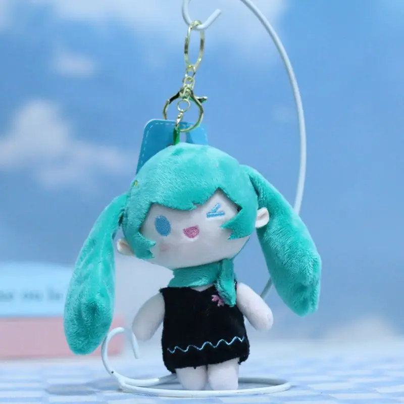 Animation Film Hatsune Miku Around The Second Plush Toy Cartoon Doll Pendant Doll Keychain Children's Toys.