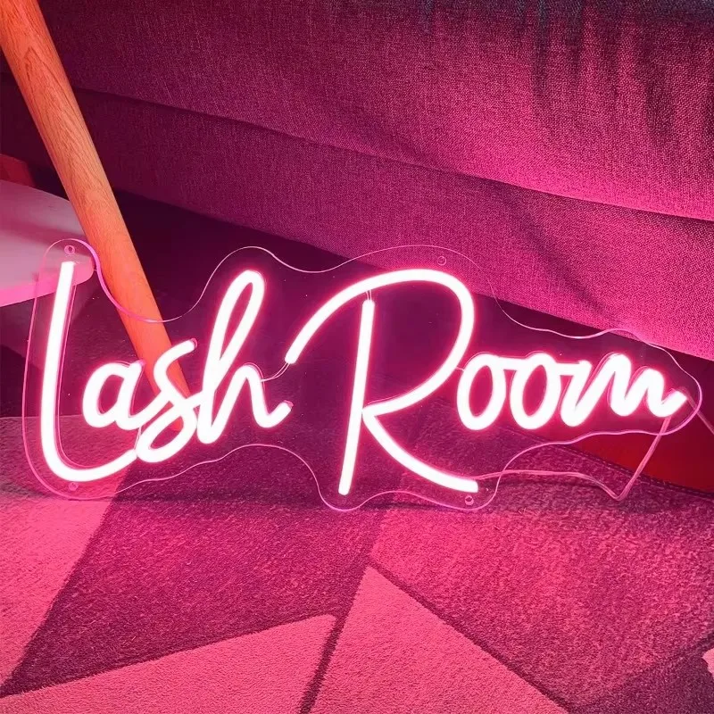 Lash Room Neon Sign Led Neon Light for Beauty Room Nail Brows Lashed Salon Studio LED Wall Art Decor for Business Signs USB