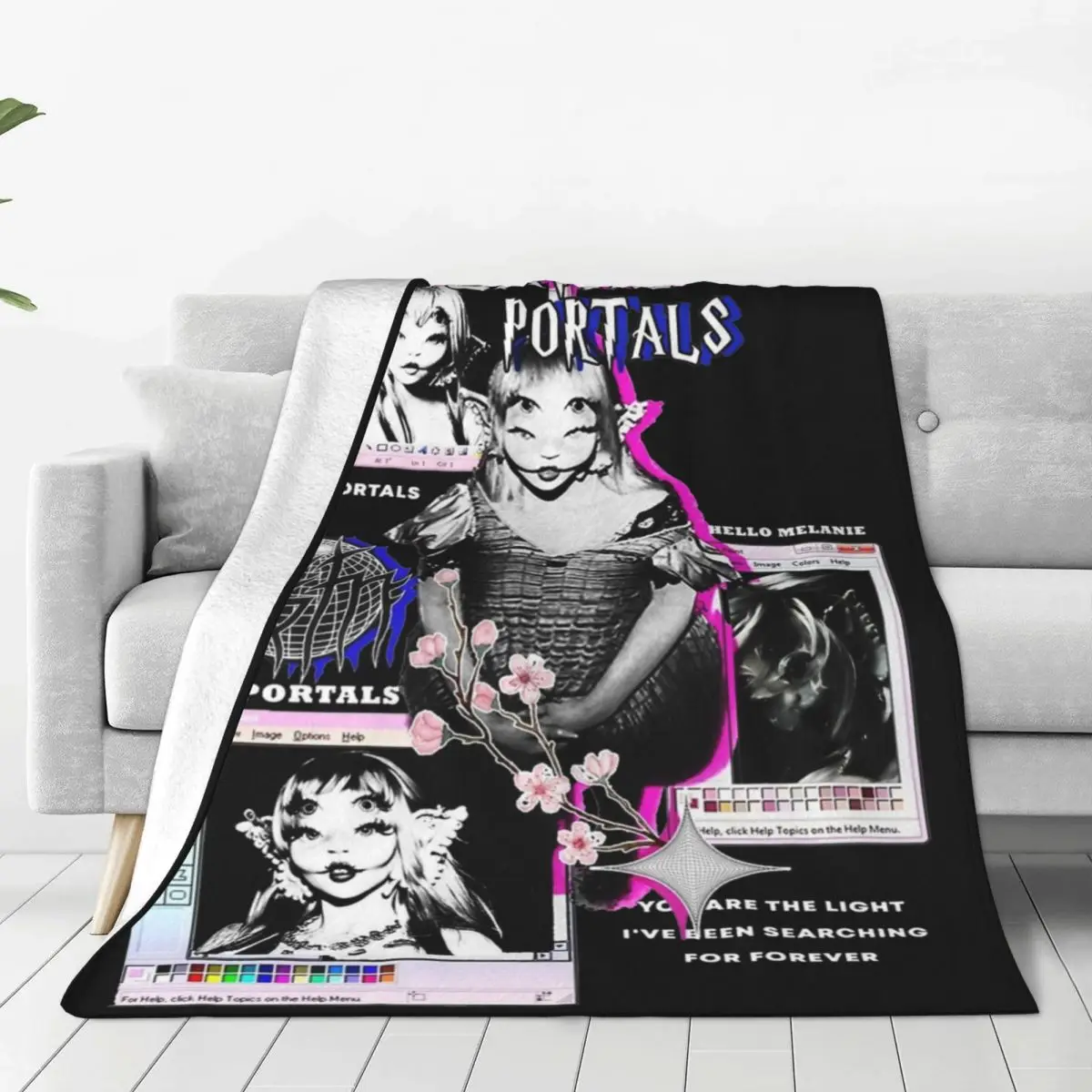 Melanie Portals Blanket Flannel Decoration Melanie Martinez Artist Relax Super Soft Throw Blankets for Home Outdoor Bedspreads