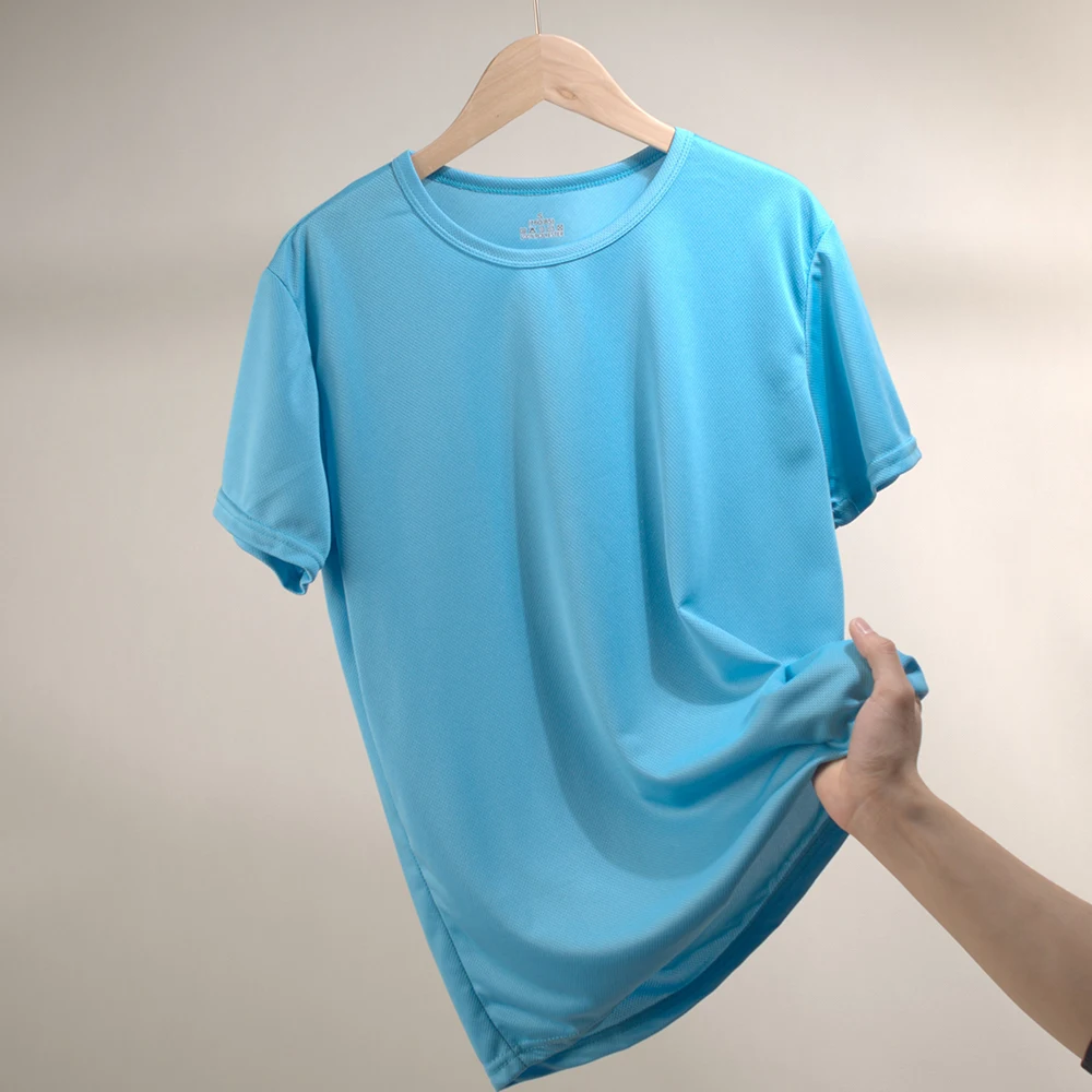 2 stücke Herren Fitness T-Shirt Quick Dry Sommer Gym Shirt Kurzarm Atmungsaktive Tops Plus Größe