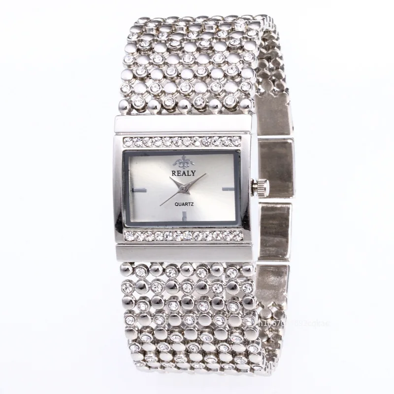 Women Square Quartz Watch Luxury Diamonds Watches for Women Ladies Dress Crystal Wristwatch Elegant Bracelet Zegarek Damski