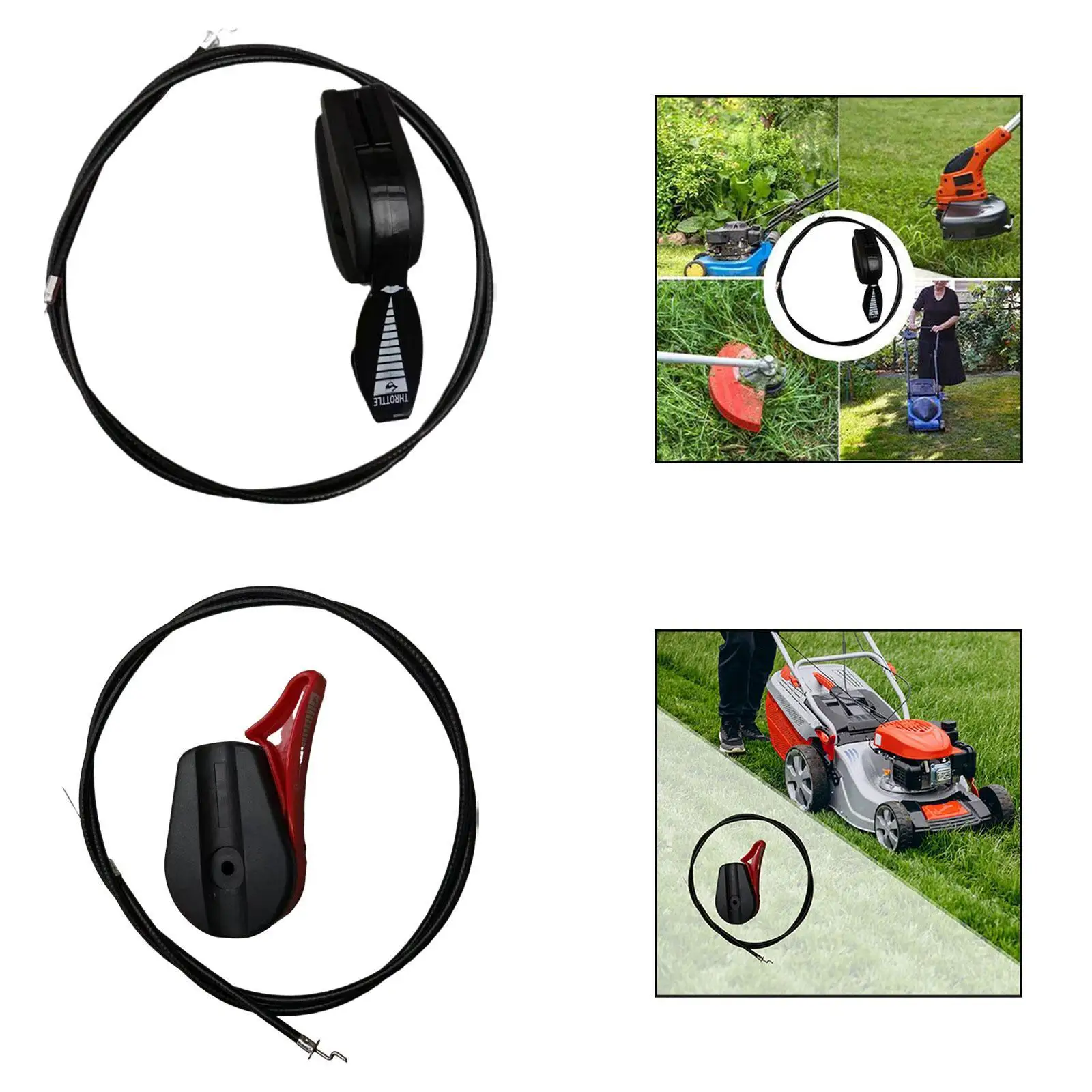 

Lawn Mower Throttle Cable Kit for Outdoor Power Tools Electric Lawnmowers