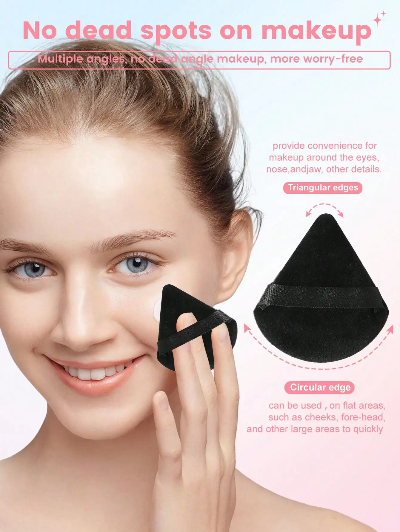 مجموعة أدوات مكياج مكونة من 6-56 قطعة - 30 قطعة من فرش متعددة الأنواع (مسحوق/تسليط الضوء/ظلال العيون) + أساسيات مستحضرات التجميل #2