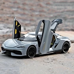 1:32 GT Gemera Mega-GT Gemini Alloy Miniature Car Toy Diecast Metal Scale Car Model Sound＆Light Childrens Toy Car Vehicles Gift