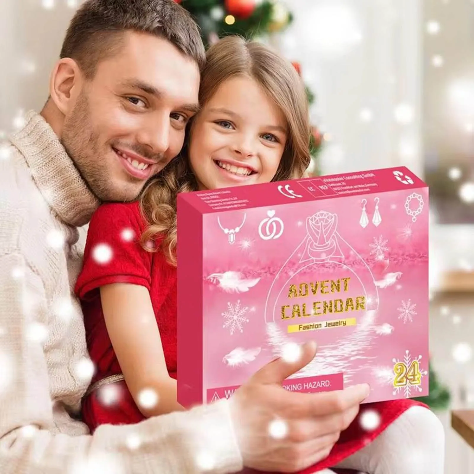 24 giorni calendario dell'avvento di natale orecchini collana orecchini a bottone orecchini confezione regalo per amico famiglia vicino regalo