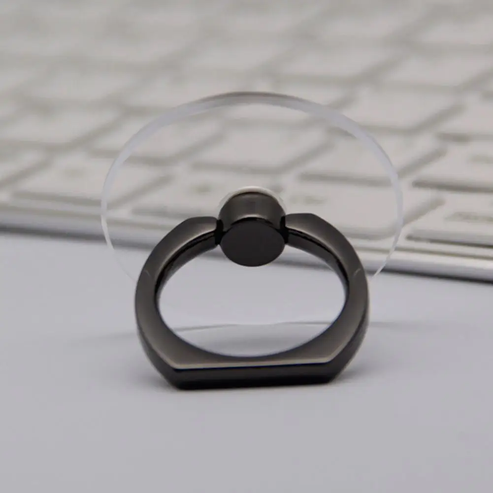 Transparent Cell Phone Holder Stand 360° Degree Rotation Clear Finger Grip Kickstand Compatible Various IPhones Case