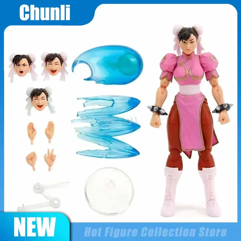 1/12 Jada Chunli Action Figure Ultra Street Fighter II The Final Challengers Anime Figure Red Blue Collection Model Birthday Toy