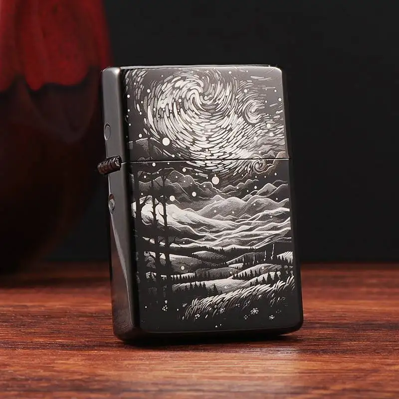 

ZORRO New Brass Windproof Kerosiene Grinding Wheel Lighter for Boys and Girls Couple Anniversary Holiday Gift Lighter