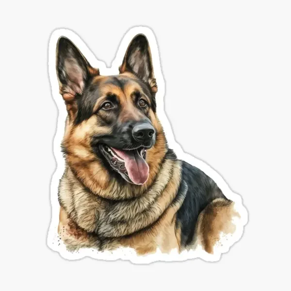 German Shepherd Dog Stickers PVC Laptop Off-road Room Window Camper Van Bicycle Wall Decorate Decal
