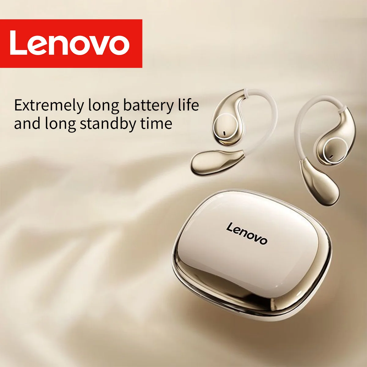 Lenovo Tws Wireless Ear Hook Earbuds Endurance Hifi Stereo S