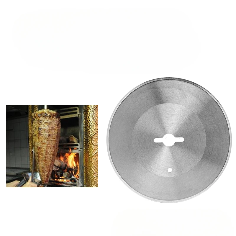 Tragbare Rundklinge Kebab Slicer Döner Kebab Circlar Messer Edelstahl Zahnklinge
