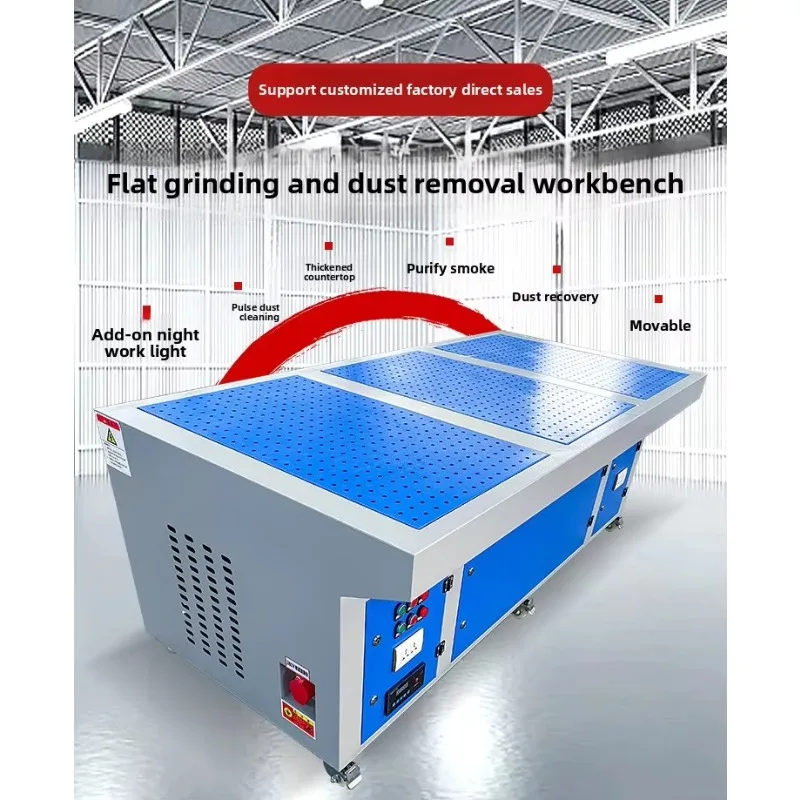 1.2 Meter Mobile Grinding Dust Extraction Workbench Industrial Pulse Dust Collector Environmental Equipment