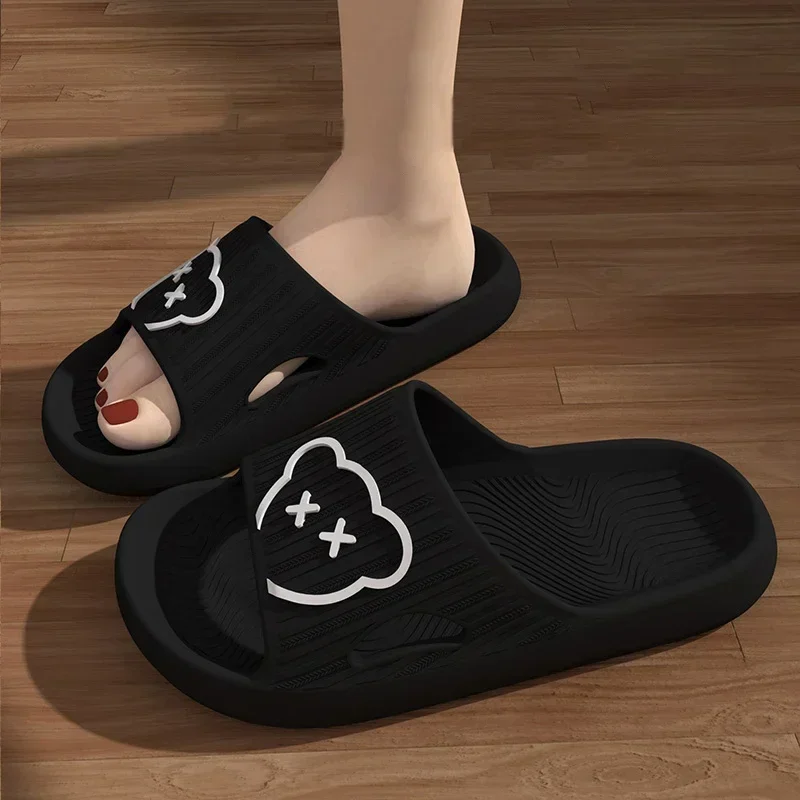 Slippers Voor Dames Zomer Platte Zool Antislip Unisex Glijbanen Warm Indoor Licht Eva Mannen Paren Binnenshuis Dames Cartoon Schattige Schoenen