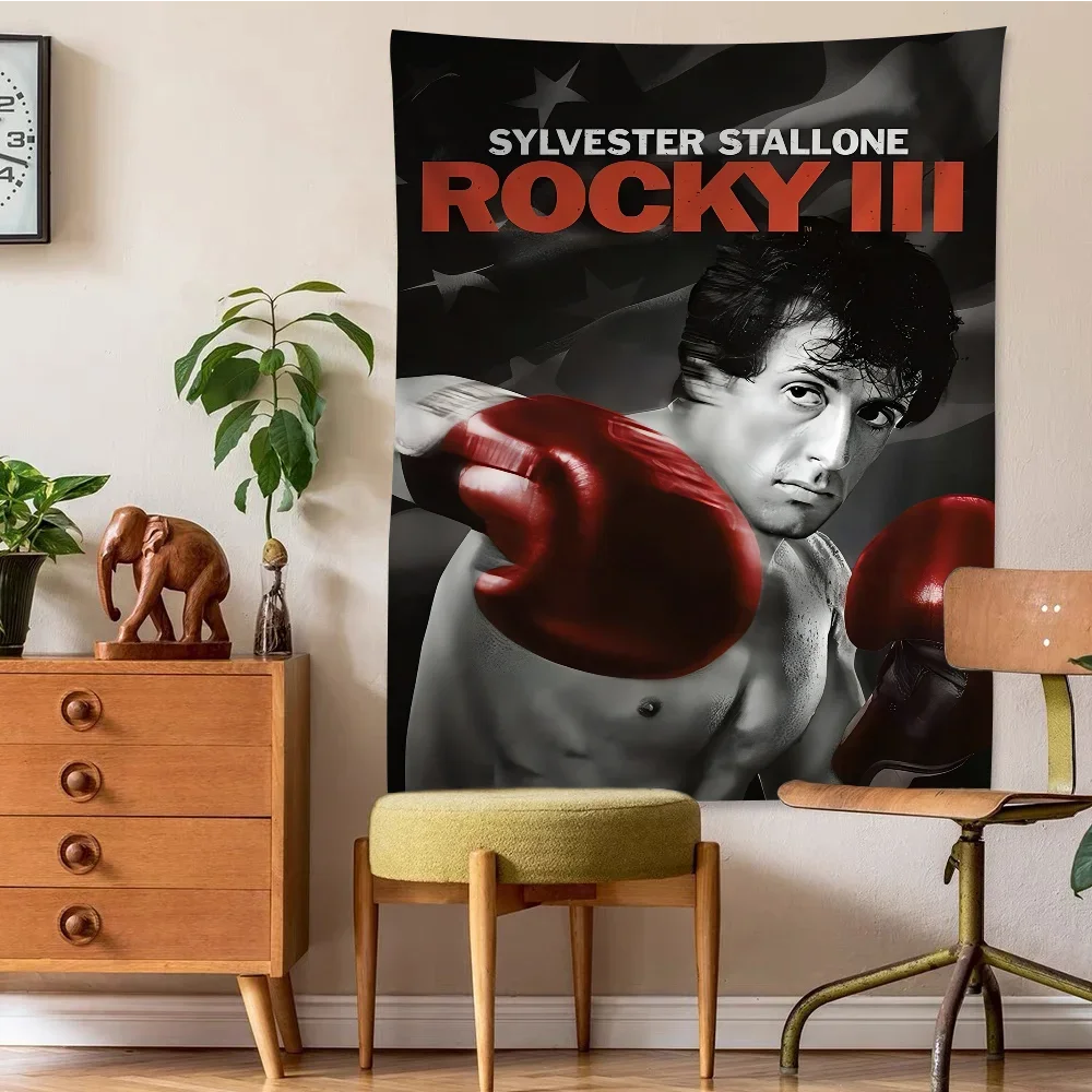 Rocky Balboa Boxing Fitness Wall Tapestry Hanging Tarot Hippie Wall Rugs Dorm Wall Hanging Sheets