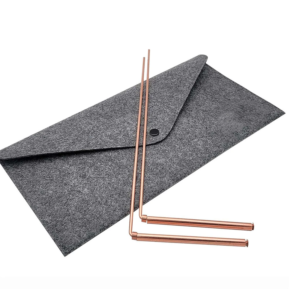 Imagem -06 - Pure Copper Metal Detector Rod Bruxa de Água Flexível Dragão Portátil Buscando Ferramenta Destacável Radiestesia Rod Ferramenta 99.9 Pcs