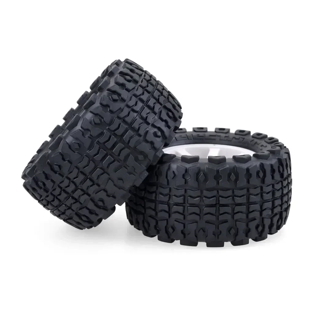 

4PCS 110mm RC Short Course Desert Truck Wheel Rim Tire Set 12mm Hub Hex for 1/10 RC Trxs Remote Control Truggy