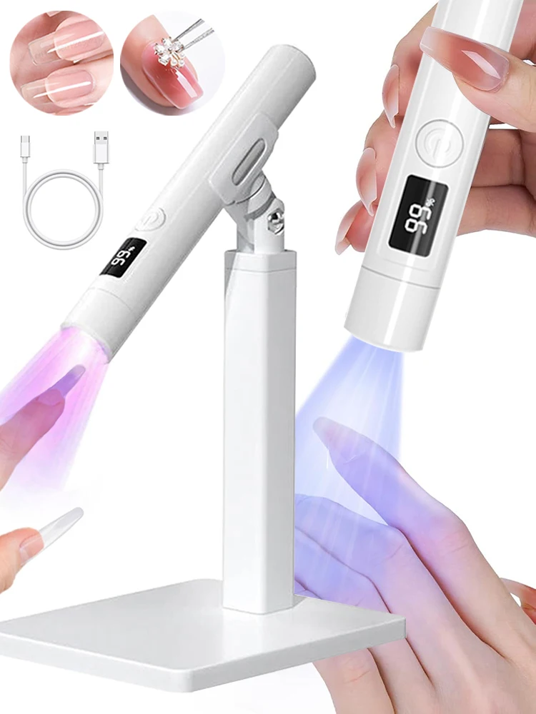 Lampa UV LED do Paznokci Mini Przenośna Suszarka do Paznokci Stojak Lampa UV do Suszenia Paznokci do Manicure Profesjonalna Lampa UV do Paznokci — zdjęcie 2