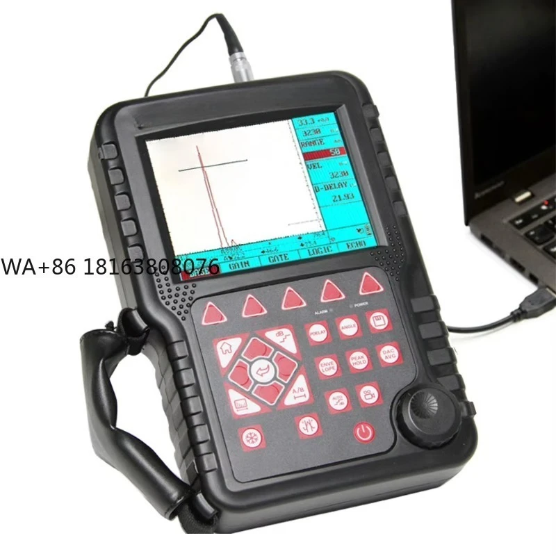 MFD500B Digital Ultrasonic Flaw Detector NDT UT Tester 0‑9999mm Measuring Range 320*240 TFT LCD For Metal Defect Detection