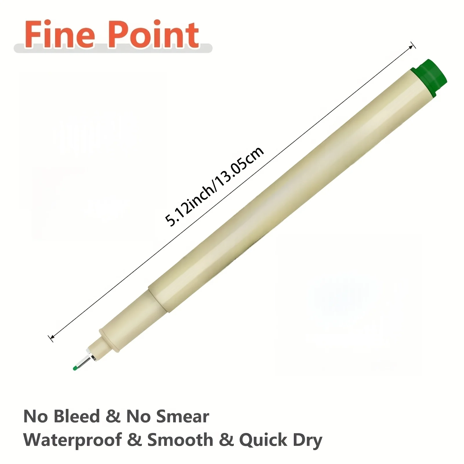 12-Color Fine Point Pen Set - Lightweight Durable Plastic Drawing Pens with Ink for Line Art, Sketching, Journaling, Dot Art, Cartooning - Ideal for Artists, Office Use – Perfect for Professional Artistic Use