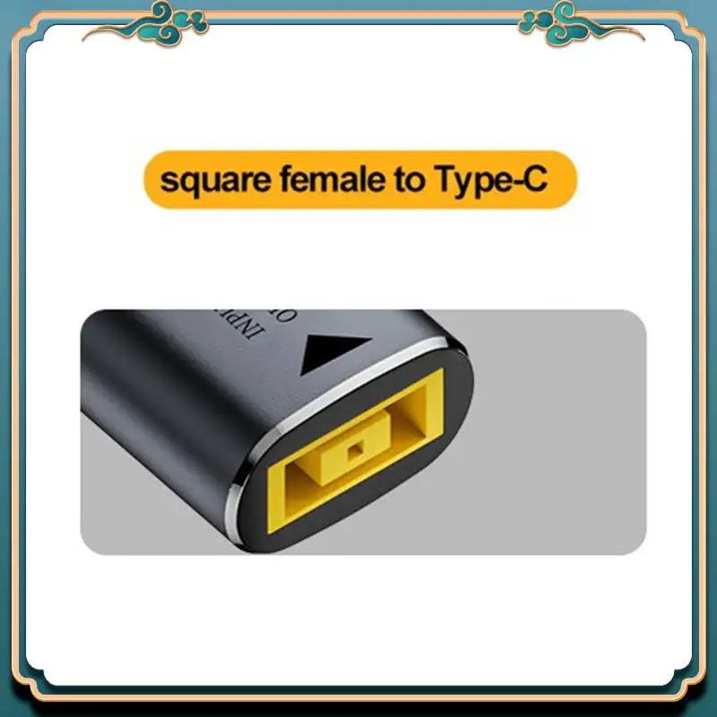 (New)-140W DC Square Plug Laptop Charger To 5V 9V 20V USB C PD Power Adapter Converter Fast Charging Cable Cord For Lenovo