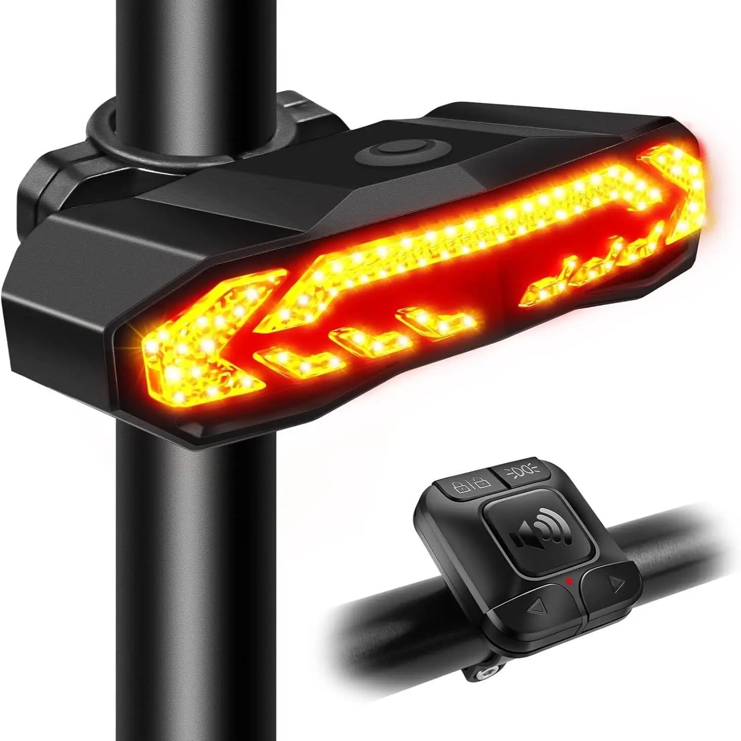 Bike Turn Signals, Turn Signal Kit for Ebike, Bike Turn Signals Front