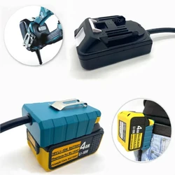 EU 플러그 배터리 익스텐션 코드 도구, Makita, Bosch, Milwaukee, DeWalt 18v 리튬 배터리 및 도구에 적합, 1.5m