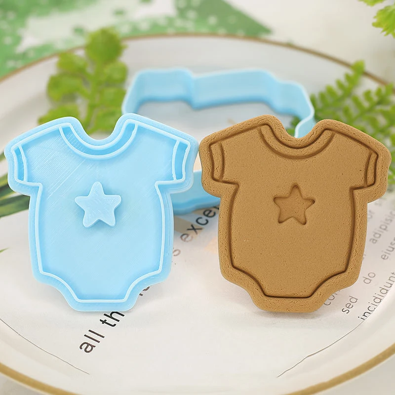 Baby Shower Cookie Embosser Mold Cartoon Cookie Mold Home Baking DIY Fondant Mold 3D Biscuit Press Cutting Die Cake Decorating