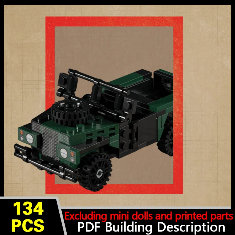 British Lightweight Truck Model MOC Building Bricks War Equipment Modular Technology Gifts Holiday Assemble Children Toys Suit