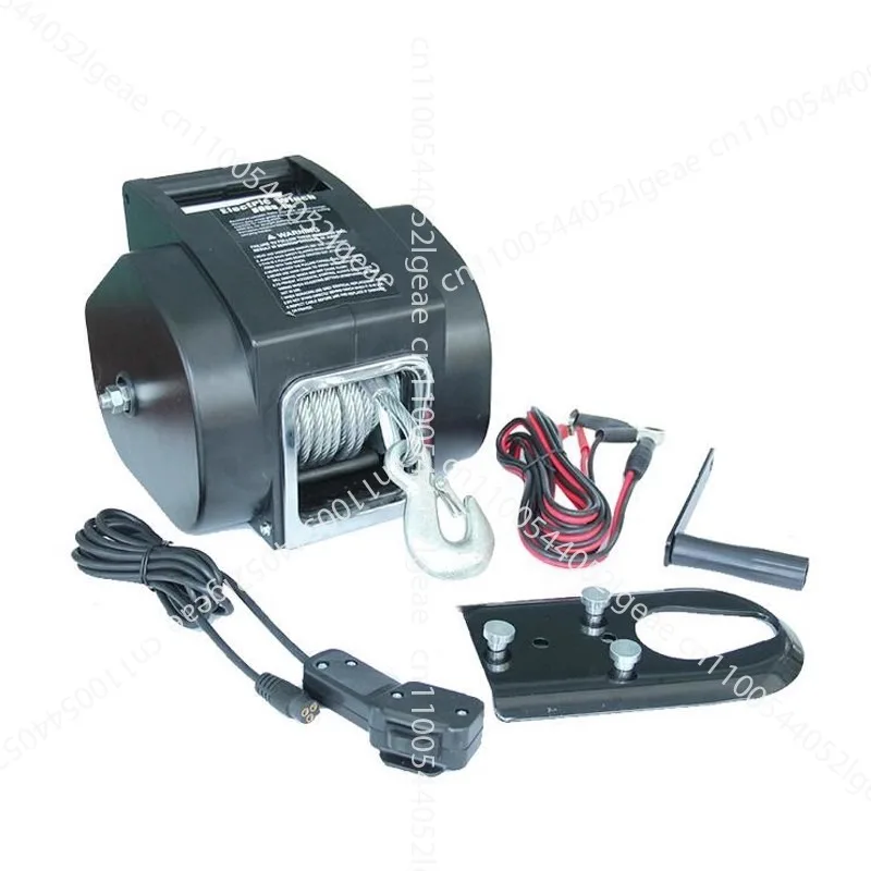 

Модельная электрическая лебедка на 5000 фунтов, портативная лебедка 12 В для лодки, лебедка для самоспасения, барабан