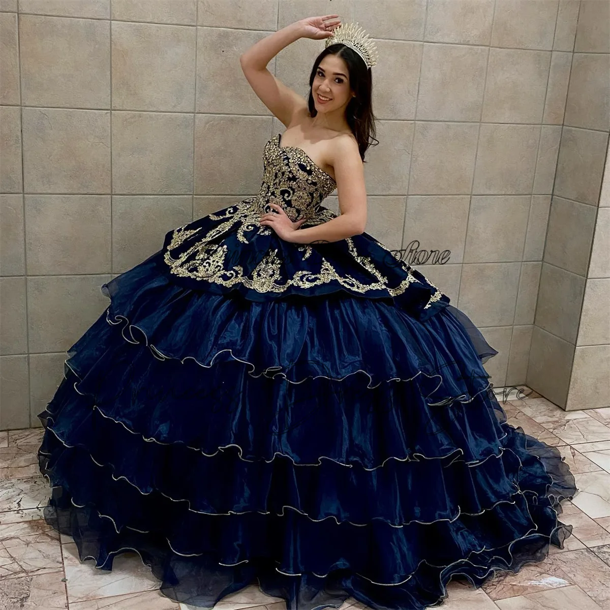 Two ways to wear Ball Gown Quinceanera Dresses Lace Applique Vestidos De 15 Sweet 16 Birthday Gowns Princess Custom Made