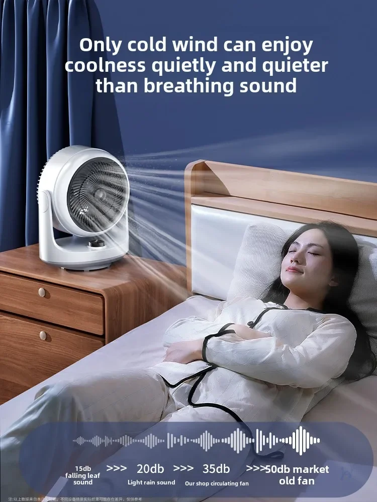 

2025 новый вентилятор с циркуляцией воздуха, бытовой электрический вентилятор, настольный бесшумный общежитие, офисный настольный маленький электрический вентилятор