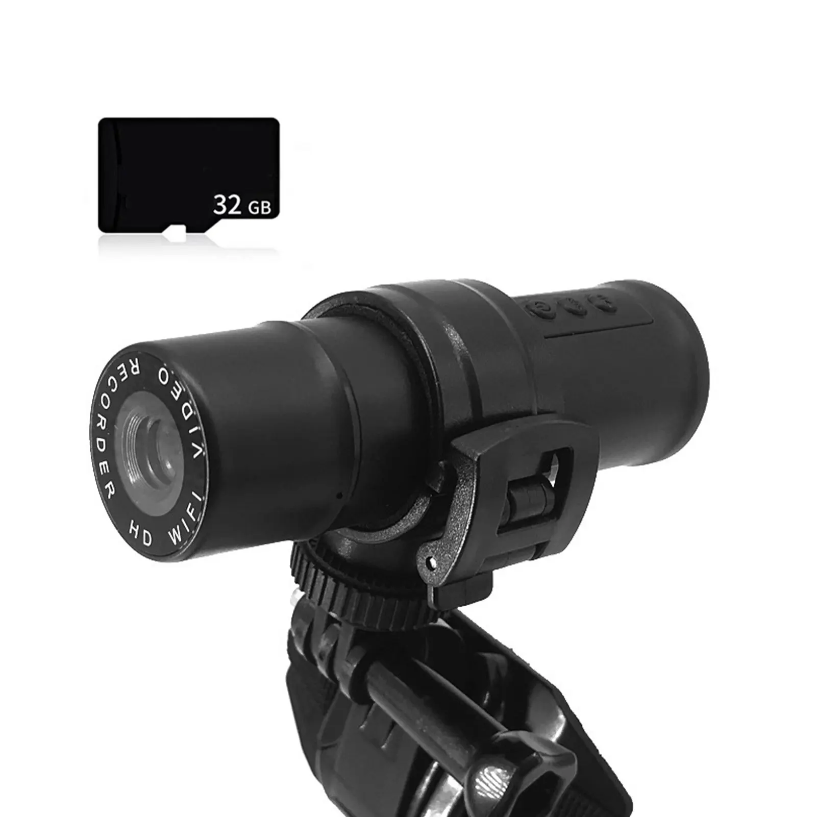 

Motorcycle Dash Cam Camera Waterproof For Motorcycle Riding WiFi Connected Camera Wide Angle Recorder-lmet With 64GB Card