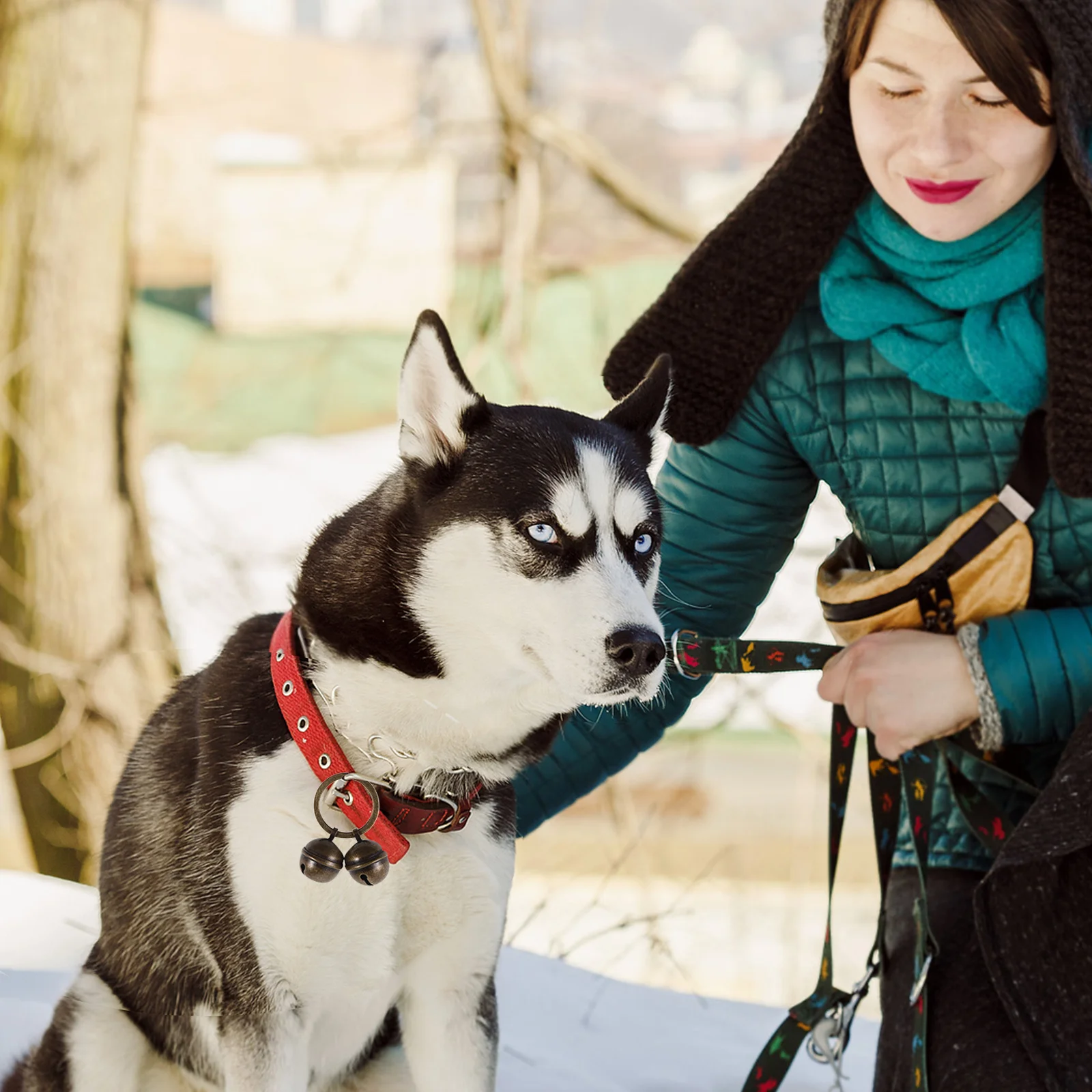 

1Set Pet Collar Bells Metal Compact Delicate Multi-Function Cat Dog Collar Charm Decorative Accessory Wear-Resistant Bell