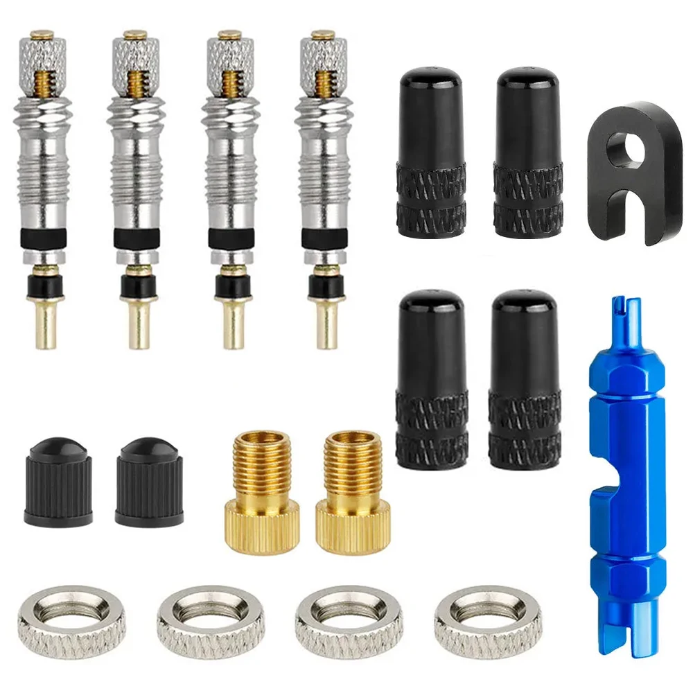 

6/18Pcs Bicycle Tubes Service Part Tool Bike Valve Core Quality Presta Valve Machined Removable Replacement Repair Tools