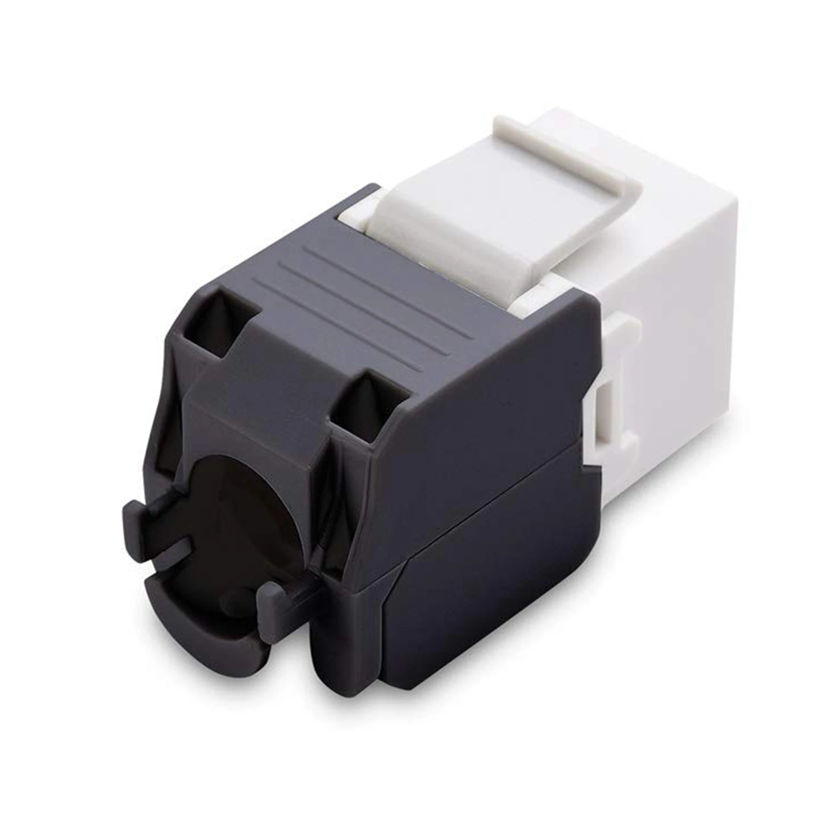 

10-Pack Cat6A RJ45 Keystone Jack - Cat6 Compatible -180 Degree Toolless -Ethernet Wall Jack -Cat6A Network CouplerJAS